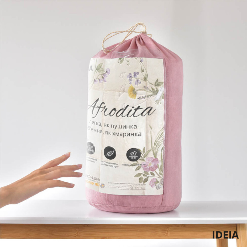 

Ковдра IDEIA AFRODITA всесезонна 175х210 см лебединий пух 8-33730