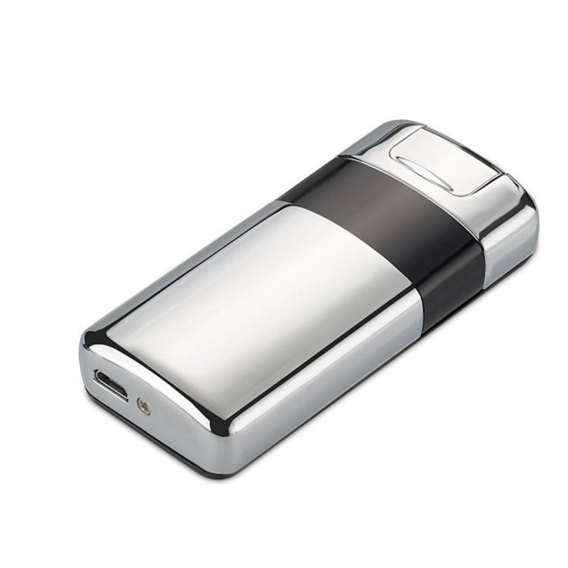 

Зажигалка USB дуговая электроимпульсная HLV ZA-606 Silver