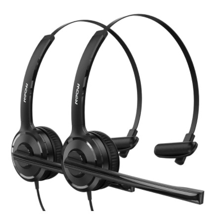 

Гарнитура для колл центра MPOW BH323A USB Headset Black 2шт в комплекте