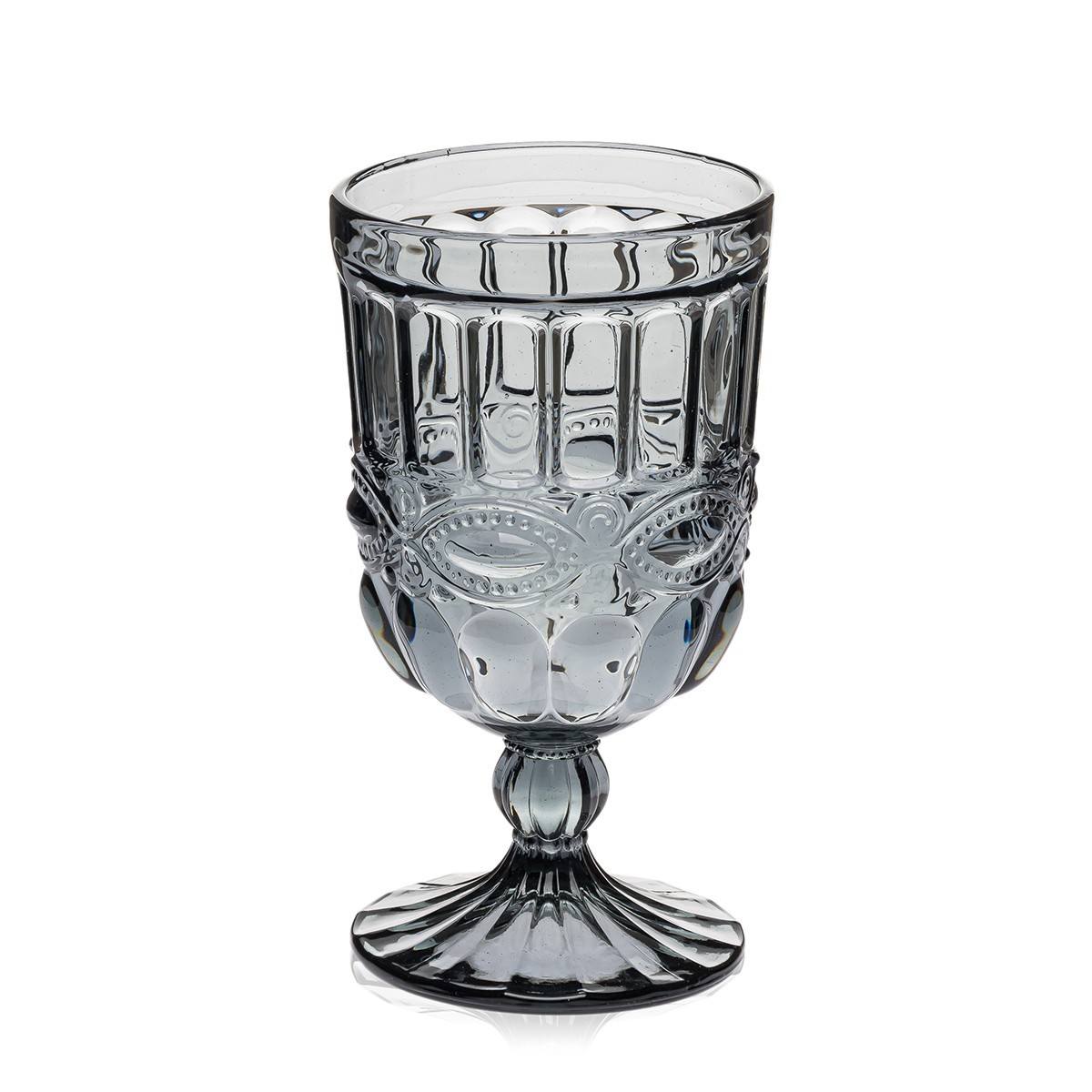 

Набор бокалов для вина из цветного стекла Glassware 6 шт 300 мл Серый (Винтаж) 2315В