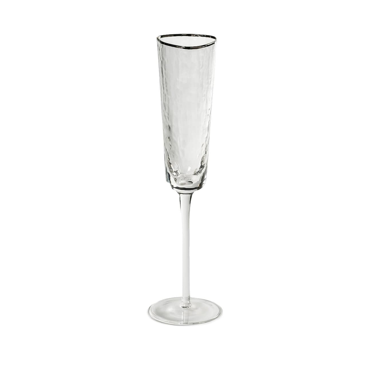 

Набор бокалов для шампанского треугольный с золотой каймой Glassware 6 шт 180 мл Прозрачный OL34-74