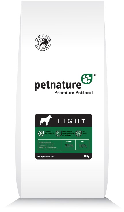 

Збалансований сухий корм PetNature для дорослих собак LIGHT 20 кг