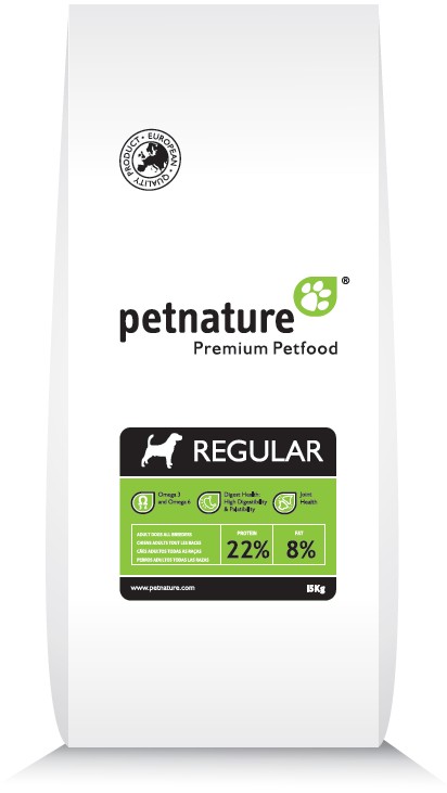 

Збалансований сухий корм PetNature для дорослих собак REGULAR 15 кг
