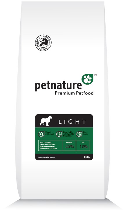 

Збалансований сухий корм PetNature для дорослих собак LIGHT 3кг