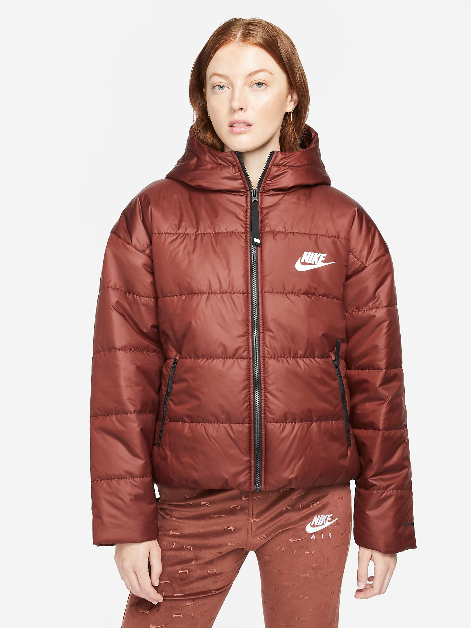 Куртка Nike W Nsw Tf Rpl Classic Hd Jkt DJ6995-273 S Червона ...