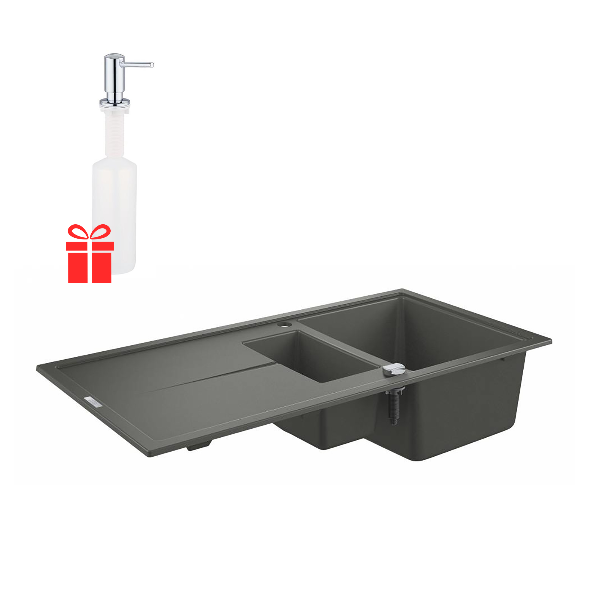 

Набор Grohe мойка кухонная K400 31642AT0 + дозатор для моющего средства Contemporary 40536000 (31642AT040536000)