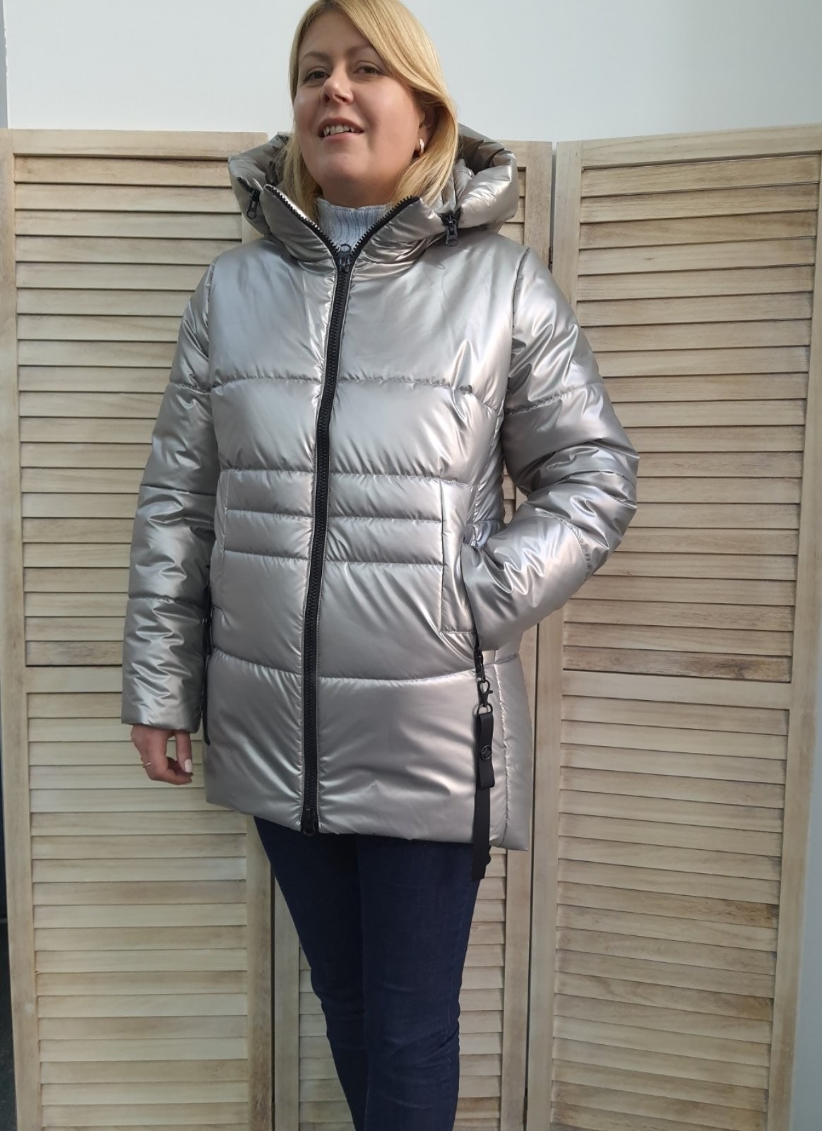 

Пуховик женский FAN COLLECTION  золотистый 721, Пуховик женский FAN COLLECTION 54 золотистый 721