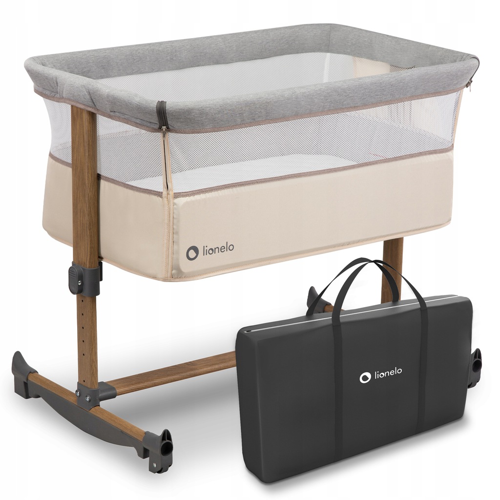 

Кроватка приставная 3в1 Lionelo Leonie Beige Sand