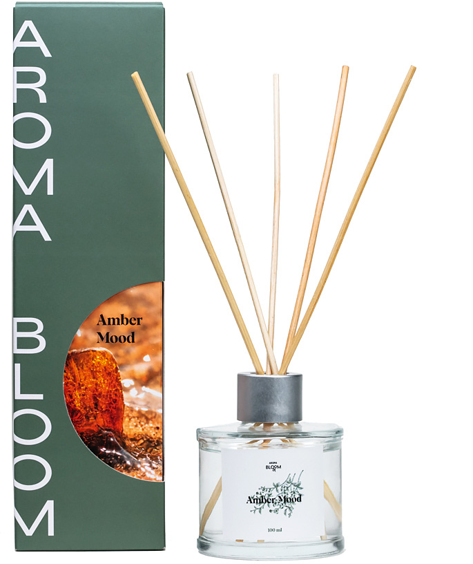 

Аромадиффузор для дома Aroma Bloom Amber mood Амбровое настроение 100 мл
