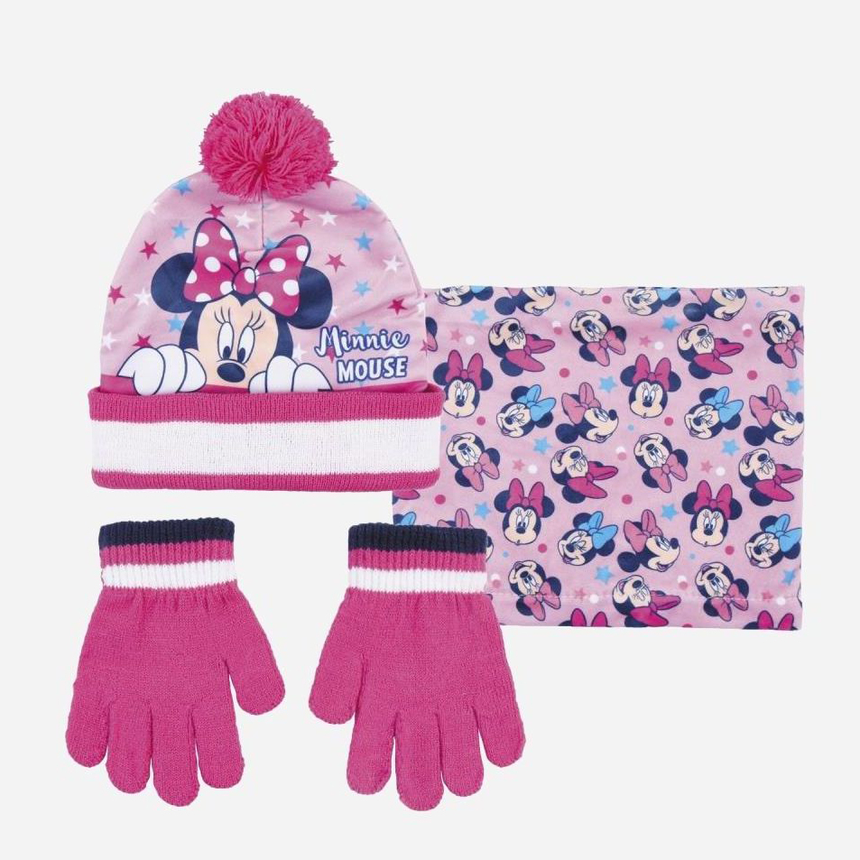 

Зимний комплект (шапка + перчатки + шарф) Disney Minnie 2200007937 Розовый