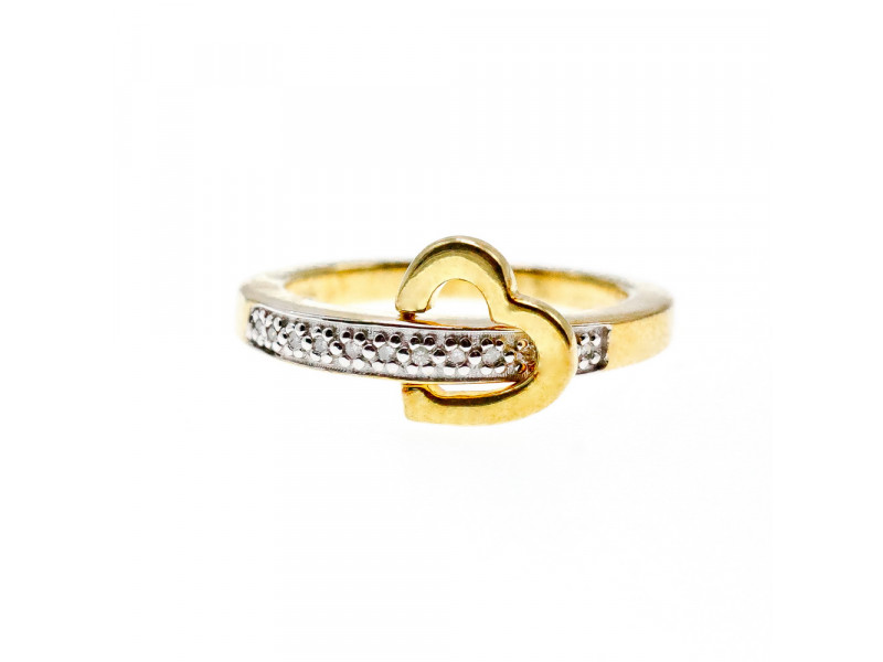 

Серебряное кольцо в позолоте с сапфирами Сердце Натуральный Sky Jewelry 003047