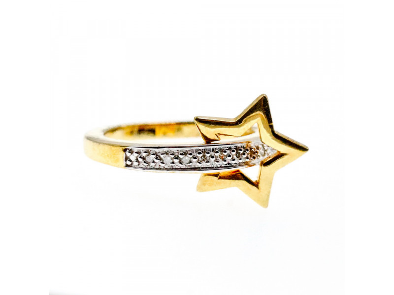 

Серебряное кольцо в позолоте с сапфирами Звезда Натуральный Sky Jewelry 003049