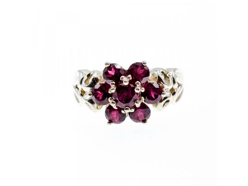 

Серебряное кольцо со шпинелью Цветы Натуральный Sky Jewelry 002792