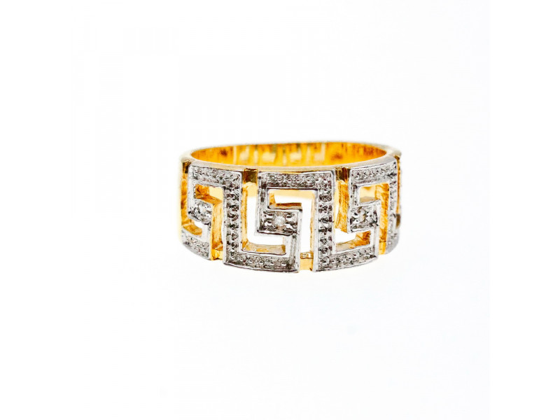 

Серебряное кольцо в позолоте с бриллиантами Откровение Натуральный Sky Jewelry 002800