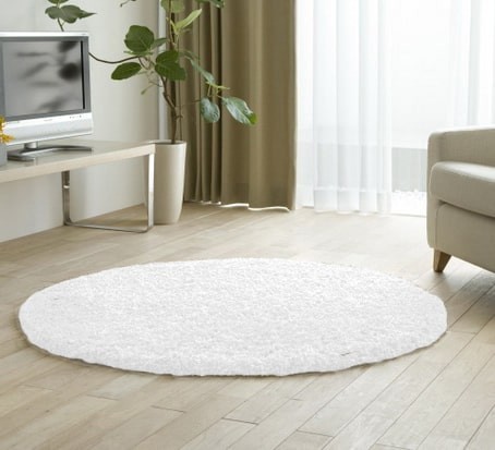 

Ворсистый ковер Картал SAHGGY 200x200 круг Белый/Крем