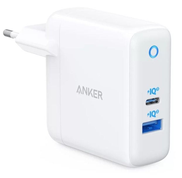 

Мережевий зарядний пристрій Anker PowerPort PD+ 2 20W 1xPD & 15W 1xUSB