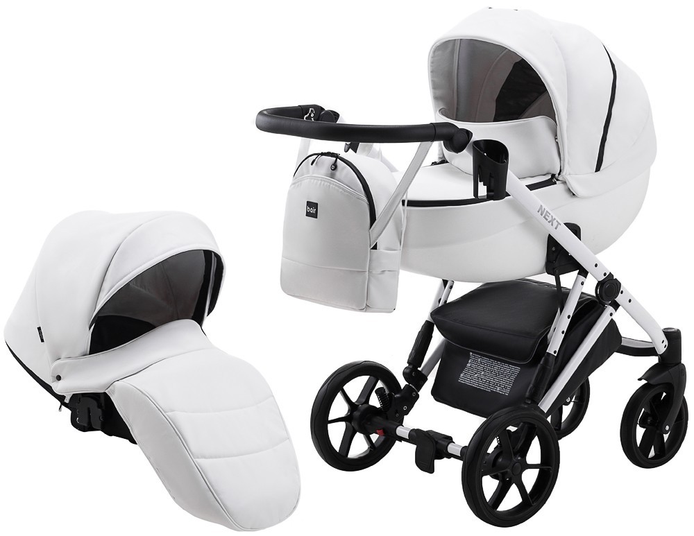 

Універсальна коляска 2 в 1 BAIR NEXT WHITE (100% шкіра) white 65