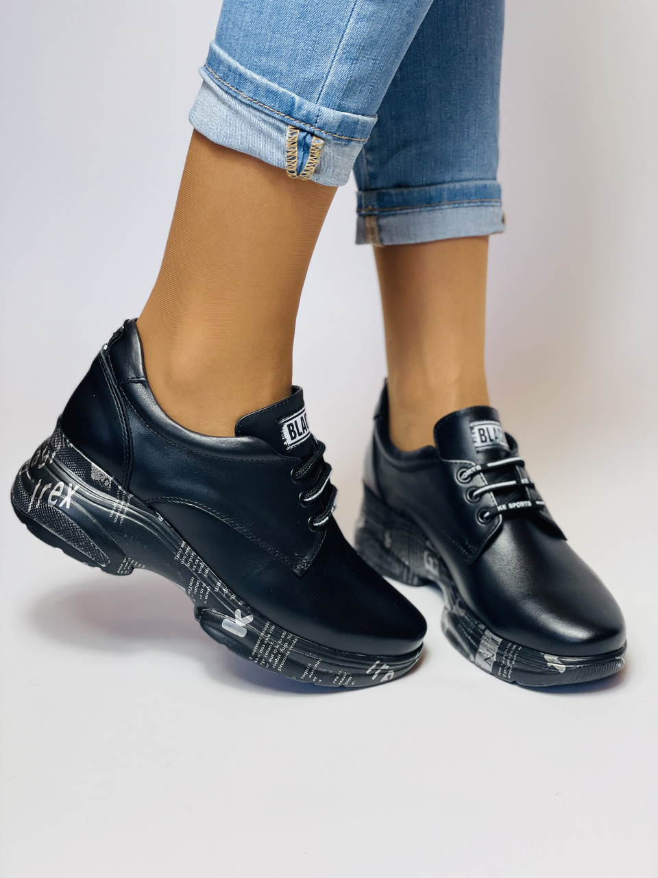 

Женские кроссовки Evromoda 39 Чёрные 2724