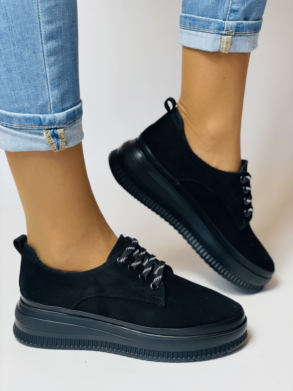 

Женские туфли Evromoda 38 Чёрные 2725