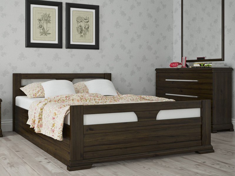 

Кровать ARTmebli Модерн с П/М 160х200 К5 венге