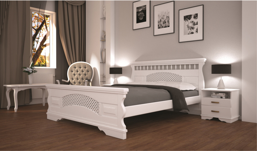 

Кровать ТИС АТЛАНТ 2 90*200 дуб Белый
