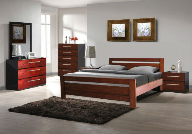 

Кровать ARTmebli Глория 160х200 К3 красное дерево