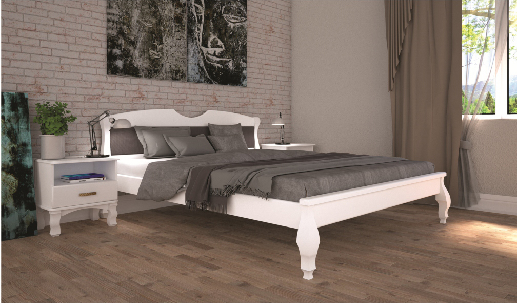 

Кровать ТИС КОРОНА 3 90*190 бук Белый+Leroy 321