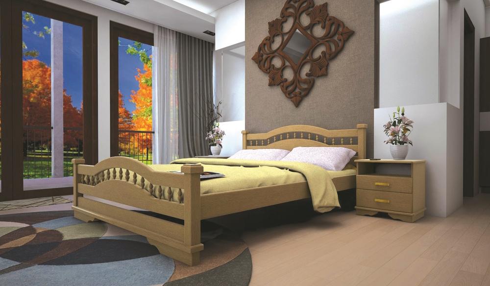 

Кровать ТИС АТЛАНТ 7 90*200 дуб Лак Орех