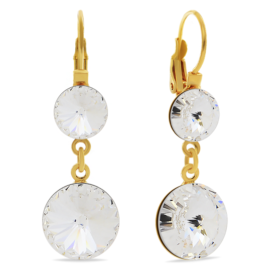 

Серьги KOBI JANINE со Swarovski 8/12 мм модели 7740-1106-02-35