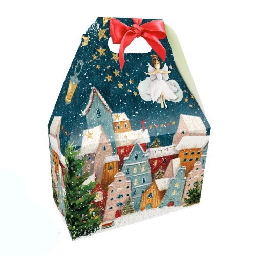 

Новогодняя коробка. Набор 10 шт." Сказочный город" . Новый год ,Рождество .