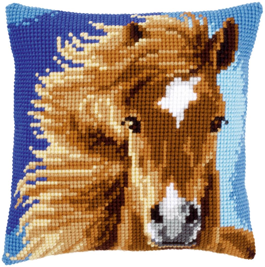 

Набор для вышивания крестом (подушка) Vervaco Brown horse Коричневый конь PN-0149463