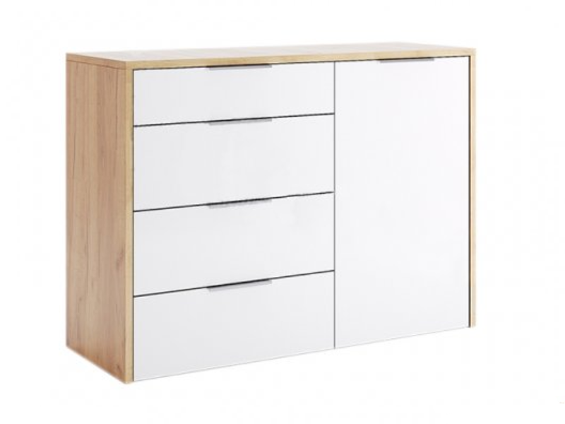 

Комод MiroMark Асти Дуб крафт/белый глянец AS-64-WB
