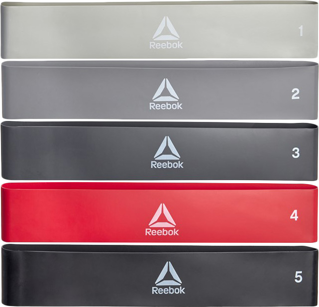 

Набор резиновых эспандеров Reebok Training Mini Band Set 5 шт Серый/Красный/Черный (RATB-20034)