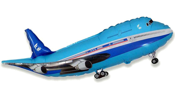 

Фольгированный шар самолет синий flexmetal 40'' 100 см (1434364816)