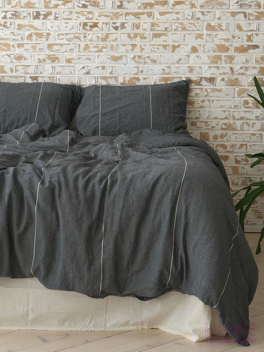 

Комплект постельного белья La Modno Massimo Anthracite 200x220