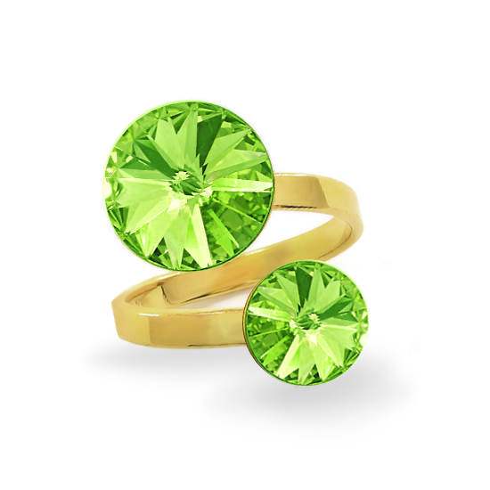 

Кольцо KOBI RIVOLI 8+12 мм со Swarovski модели 7770-3010-09-35