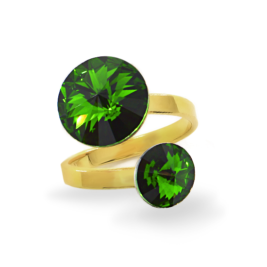 

Кольцо KOBI RIVOLI 8+12 мм со Swarovski модели 7770-3010-40-35