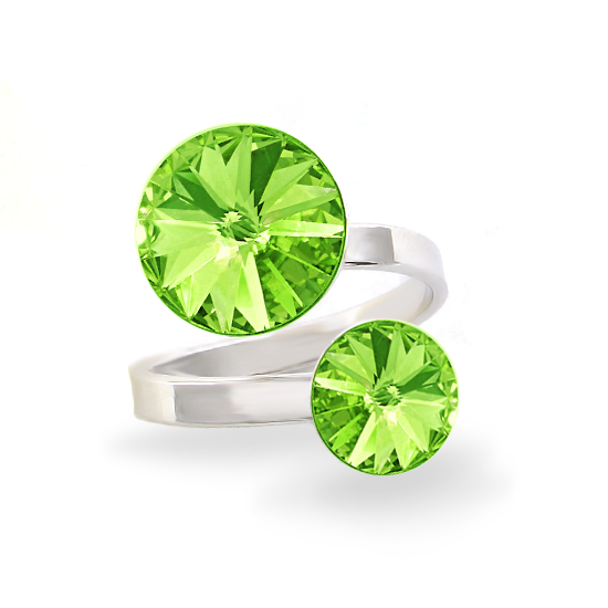 

Кольцо KOBI RIVOLI 8+12 мм со Swarovski модели 7770-3010-09-32