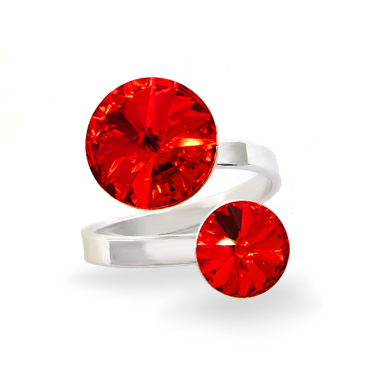 

Кольцо KOBI RIVOLI 8+12 мм со Swarovski модели 7770-3010-15-32