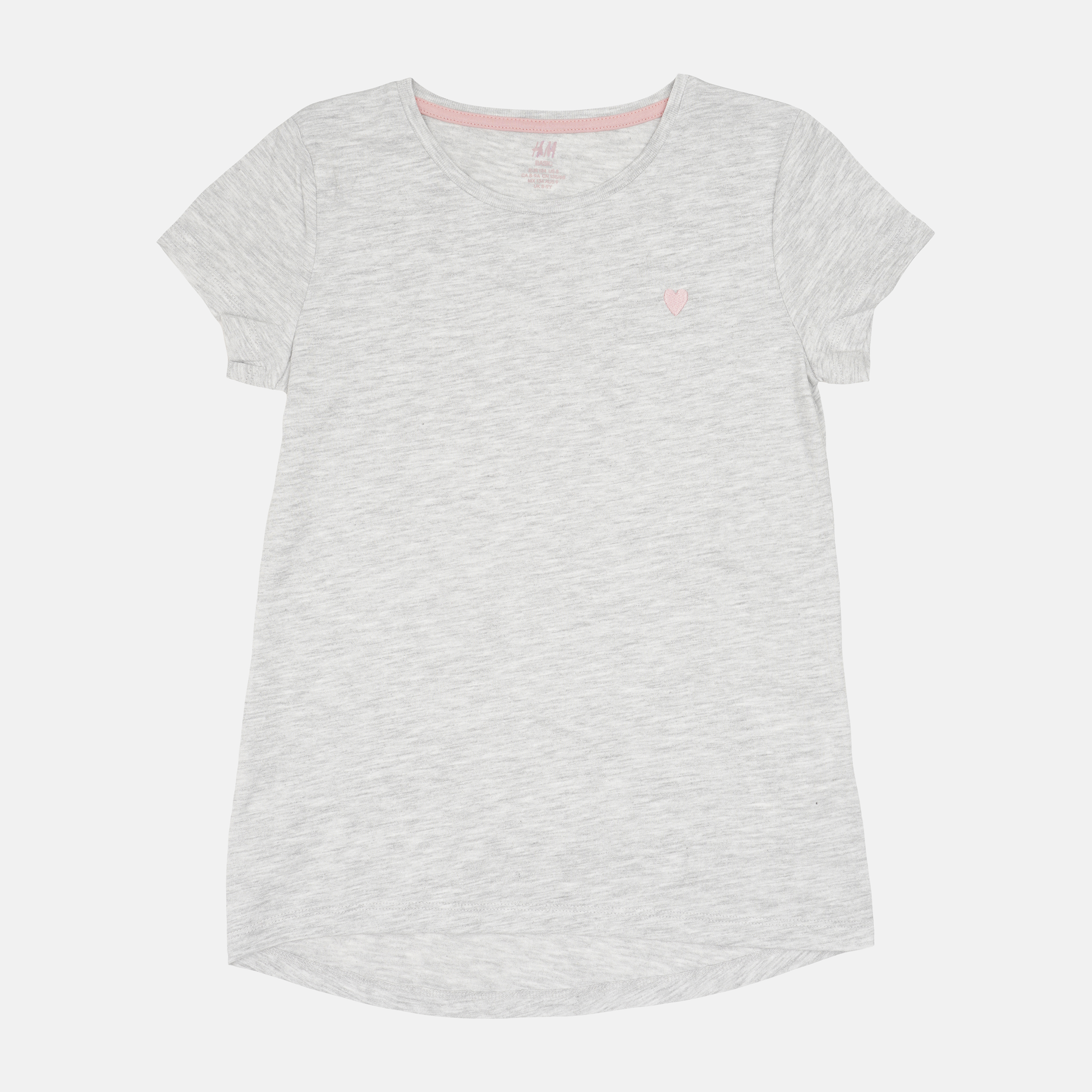 

Футболка H&M 1107-89887822 104 см Серый/Меланж