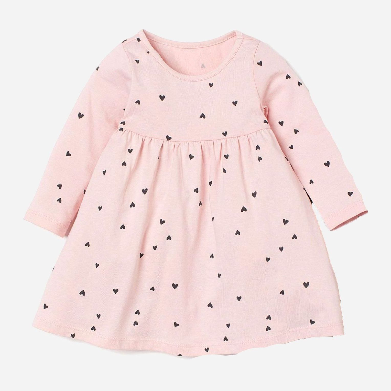 

Платье H&M 1210-8834352 86 см Пудровый/Сердечки (hm05391808514)