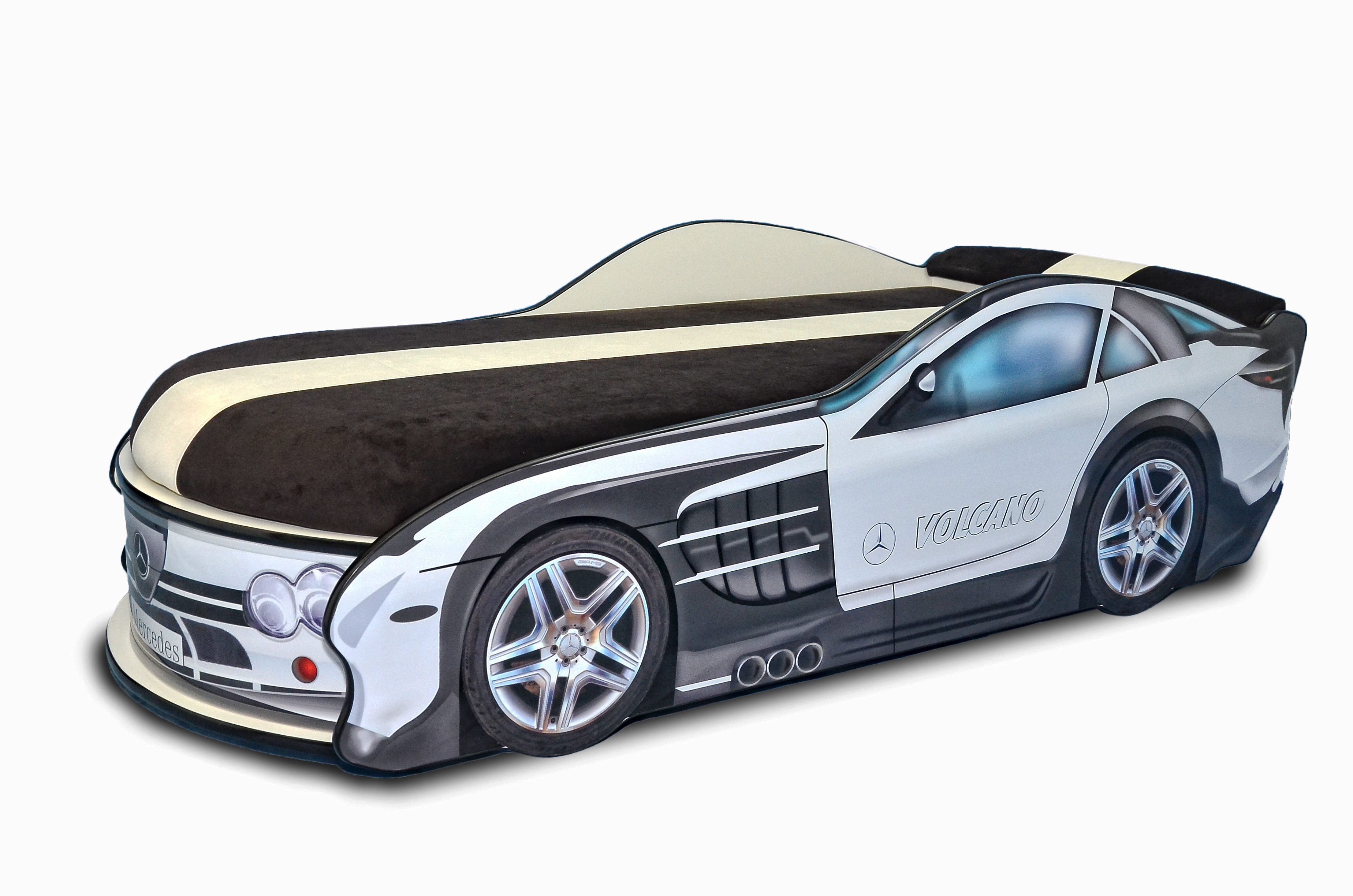 

Кровать-машина Avto-UA MERCEDES белая с матрасом Спорт с механизмом 80х180