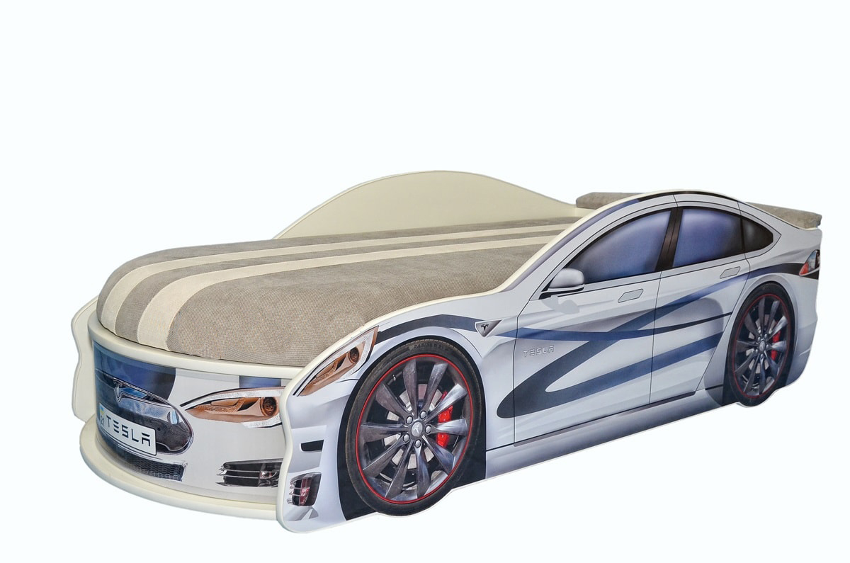 

Кровать-машина Avto-UA TESLA белая с матрасом Спорт с механизмом 80х180