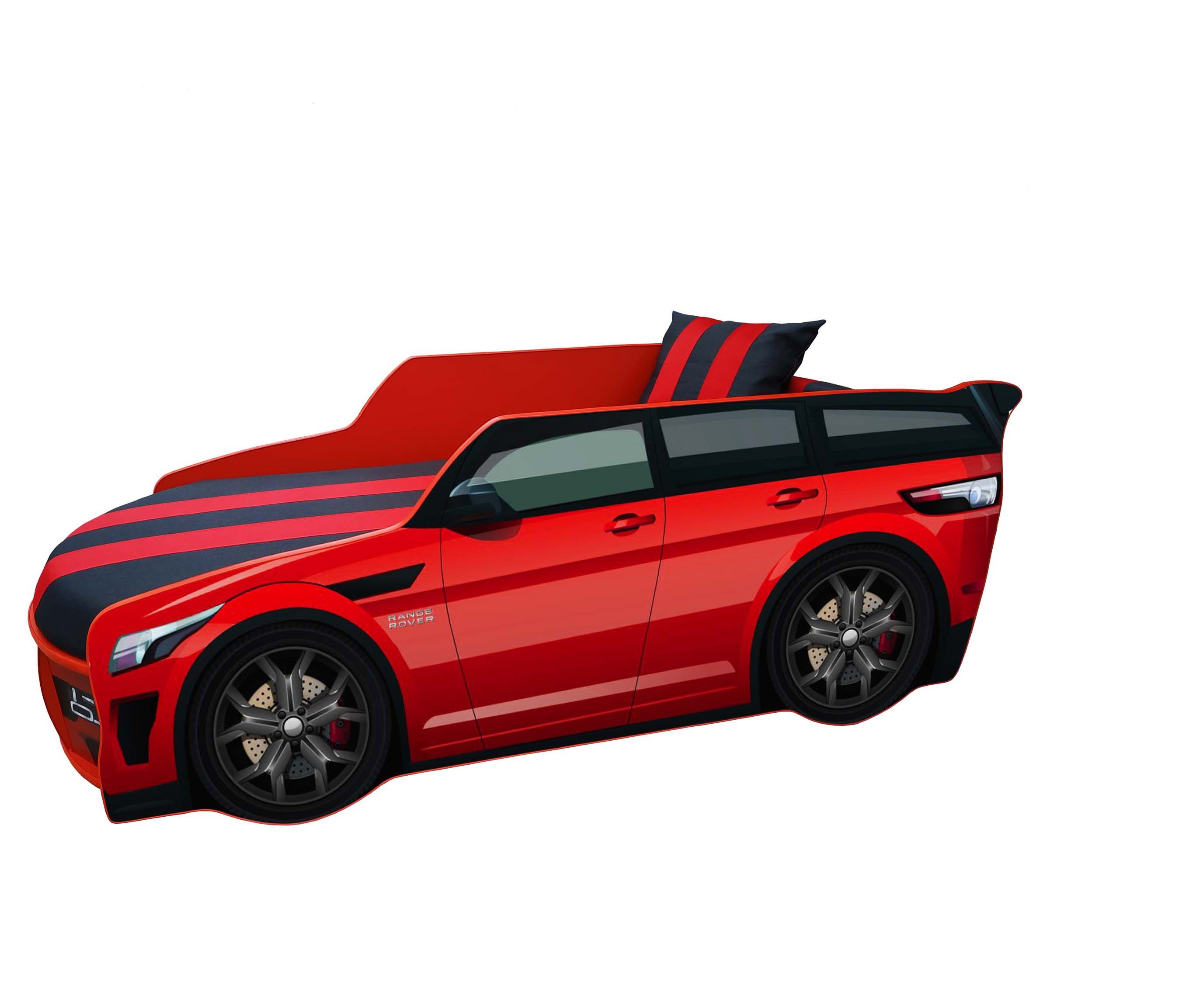 

Кровать с матрасом Viorina Deko Premium Range Rover Красный P001 с подъемным механизмом 80х180