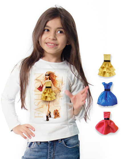 

Лонгслив BiBiClub Fashion Walk 119 см белый