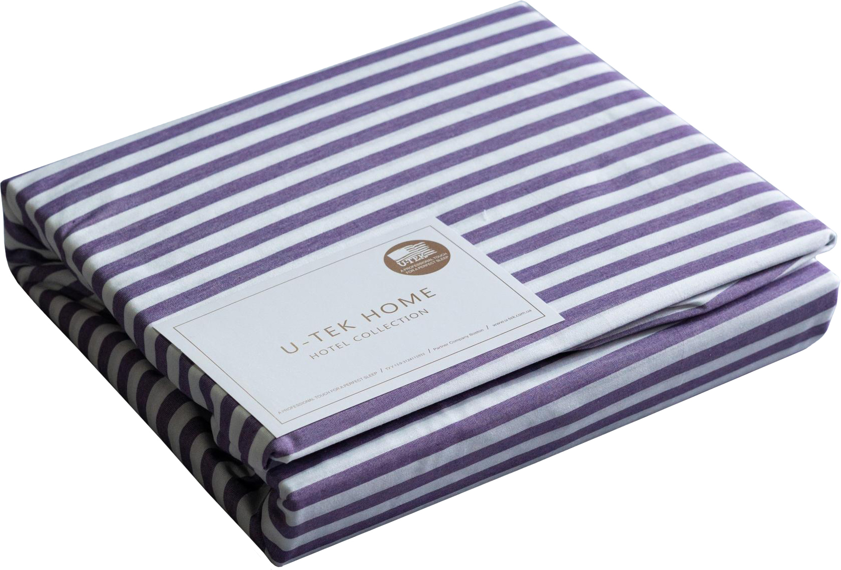 

Набор U-tek Cotton Stripe Plum 30 простынь 90х200 + наволочка 50х70