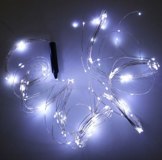 

Гирлянда нить, пучок, роса КОНСКИЙ ХВОСТ 2м. 200led. 10 нитей, Холодный белый