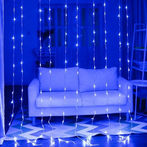

Светодиодная гирлянда Штора Водопад 3,0х1,5м,320LED, Синий