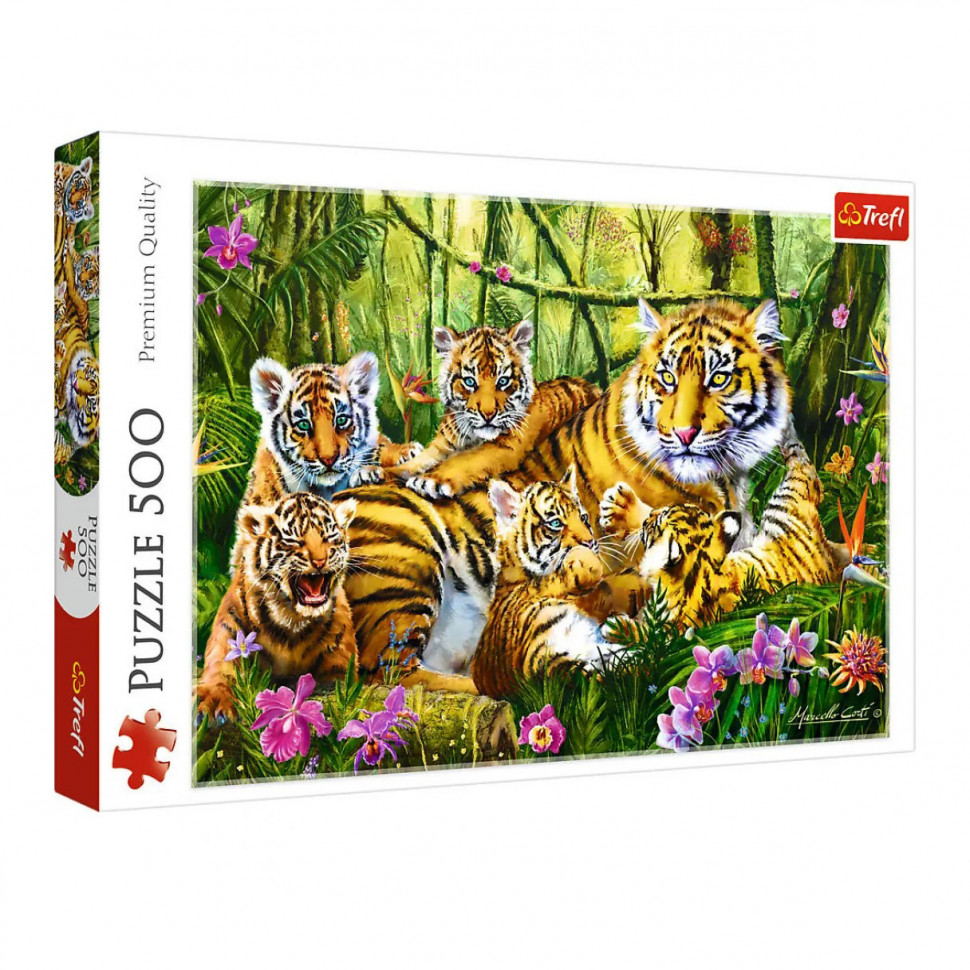 

Пазлы Trefl 37350 Семья тигров 500 элементов (181420003)