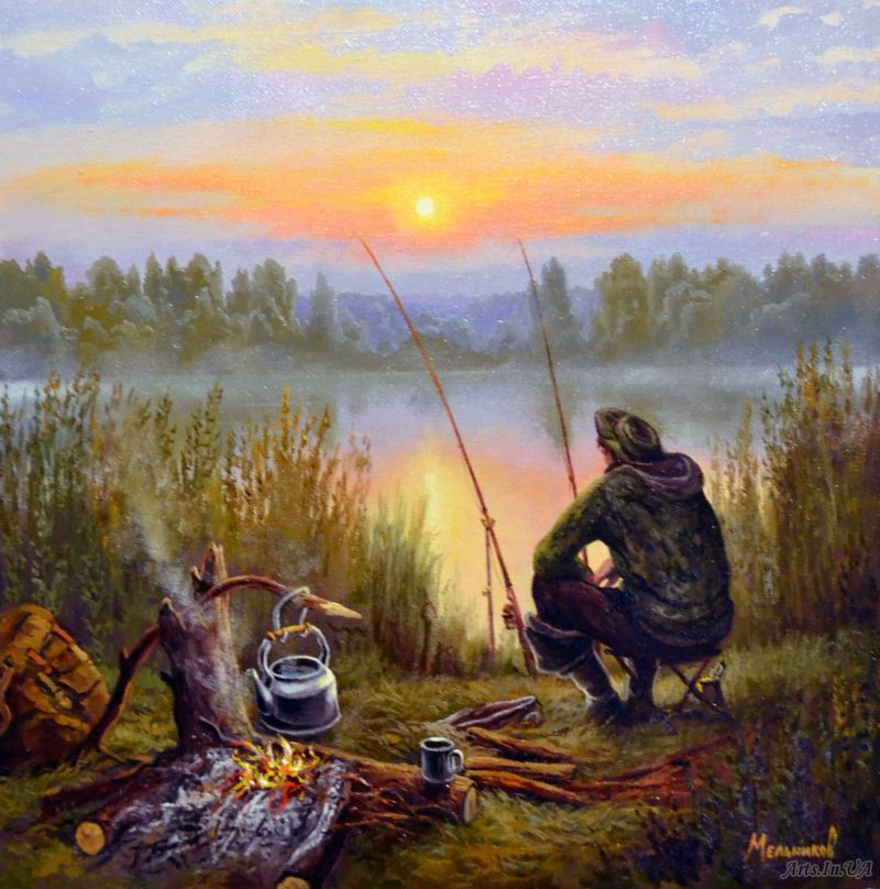 

Картина по номерам "На рыбалке" 40*50 см